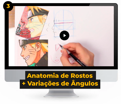 Anatomia de Rostos curso de desenho metodo fanart 3.0