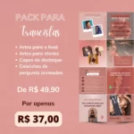 Pack Canva Trancistas +150 Artes - 100% Editável