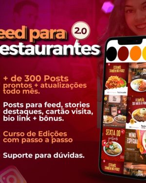 Pack Canva Restaurante +250 Artes Prontas