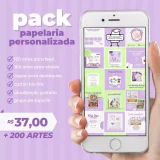 Pack Canva Papelaria Personalizada Diversos Templates Prontos Para Instagram e Facebook
