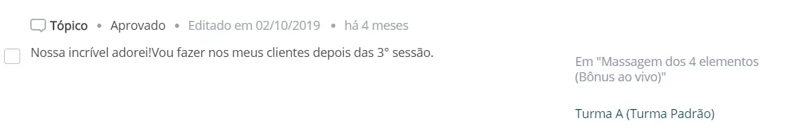 Curso de Massagem Tântrica depoimento5