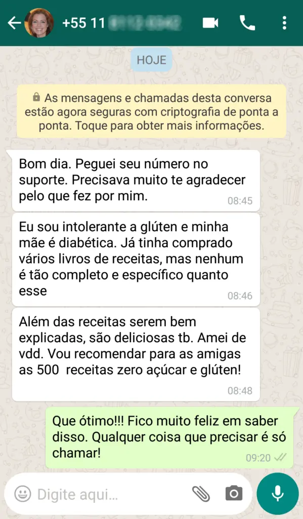 Ebook +500 Receitas Zero Açúcar e Sem Gluten -depoimento03