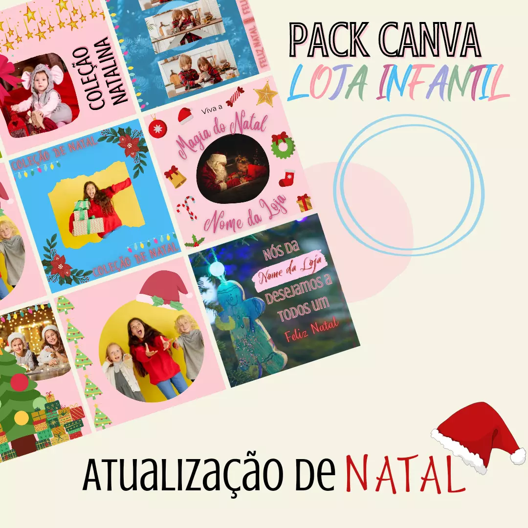 Pack Canva Loja Infantil Natal