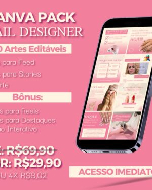 Pack Canva Nail Designer +100 Artes